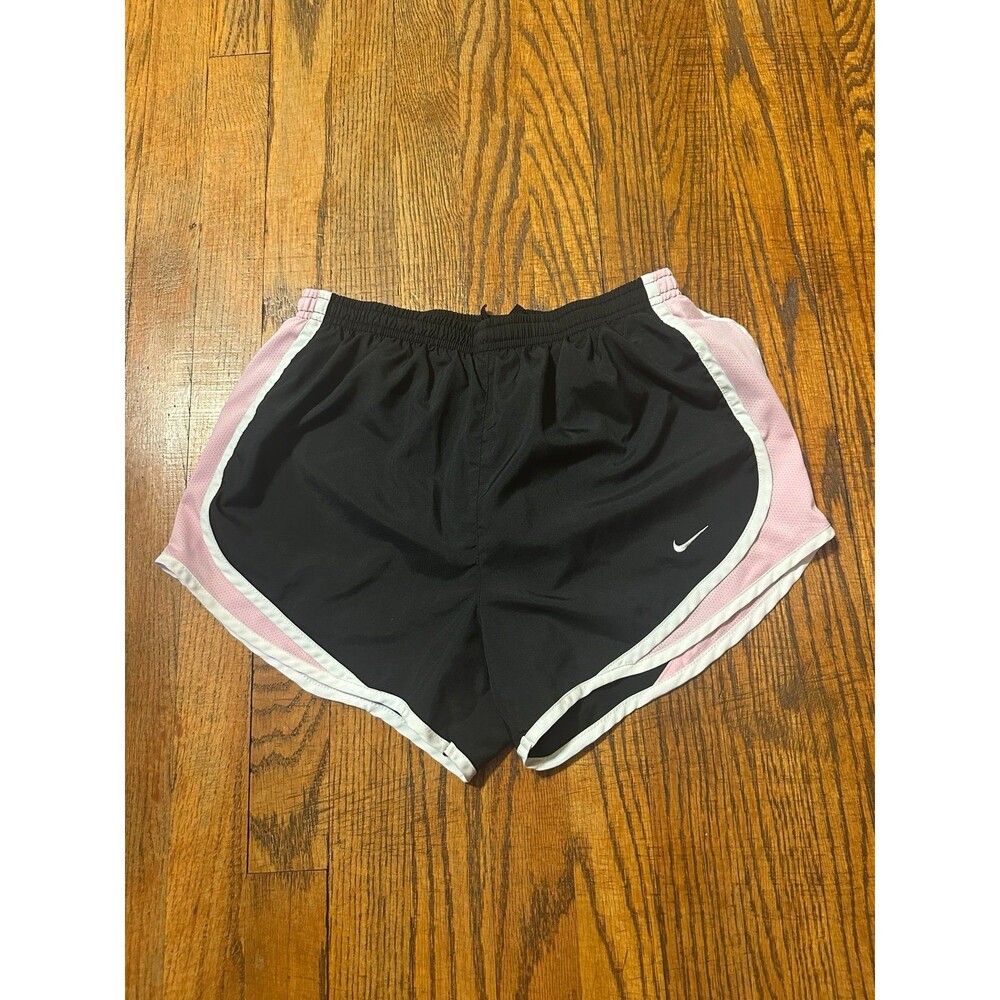 Nike Women’s Dri-FIT Tempo Running Shorts Black Pink Size Medium S Fit Lined